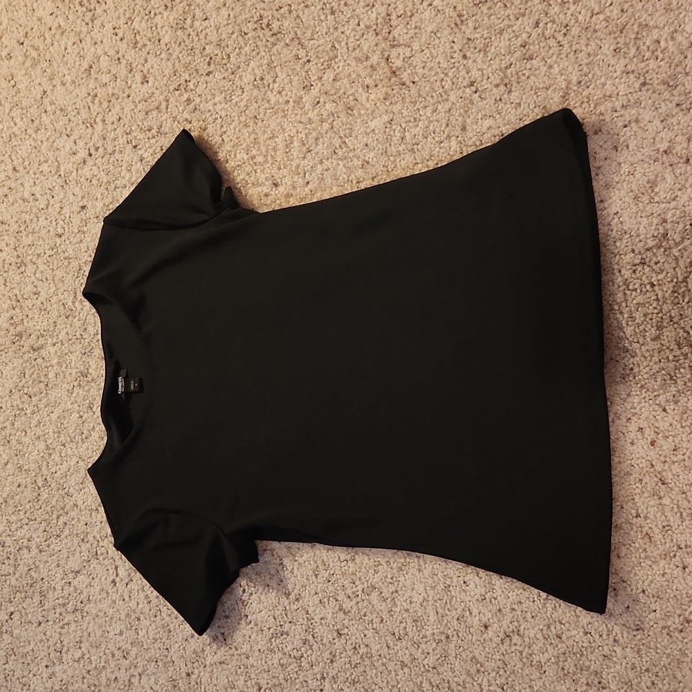 Women's Black Dress Shirt.